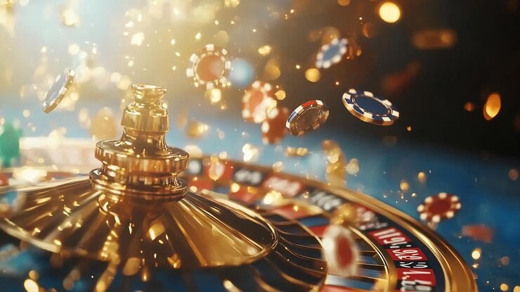 Lightning Dice live dealer interface showing three dice and betting positions